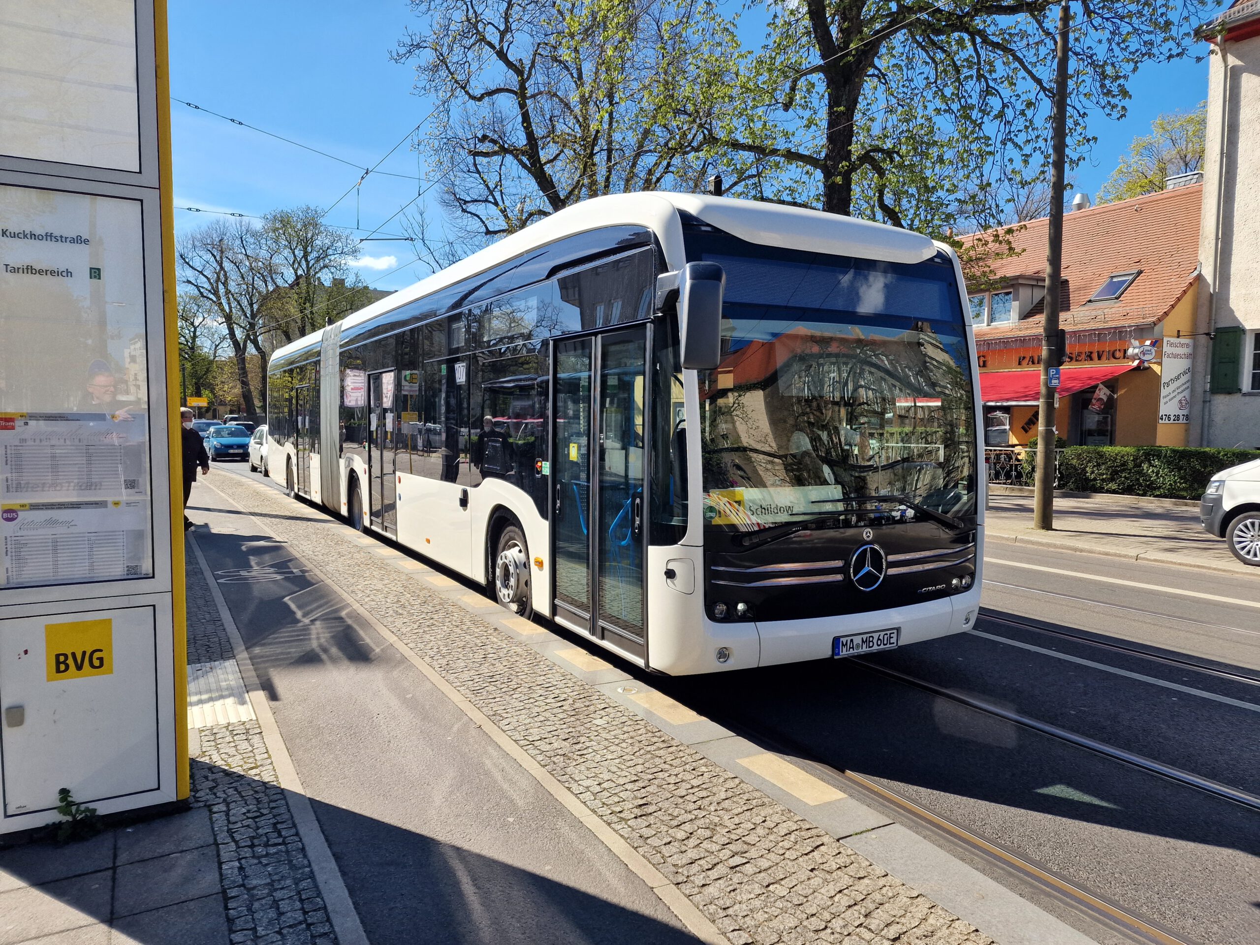 Ecitaro Gelenkbus Zum Test Bei Der Bvg Auf Dem Berlin Verkehr